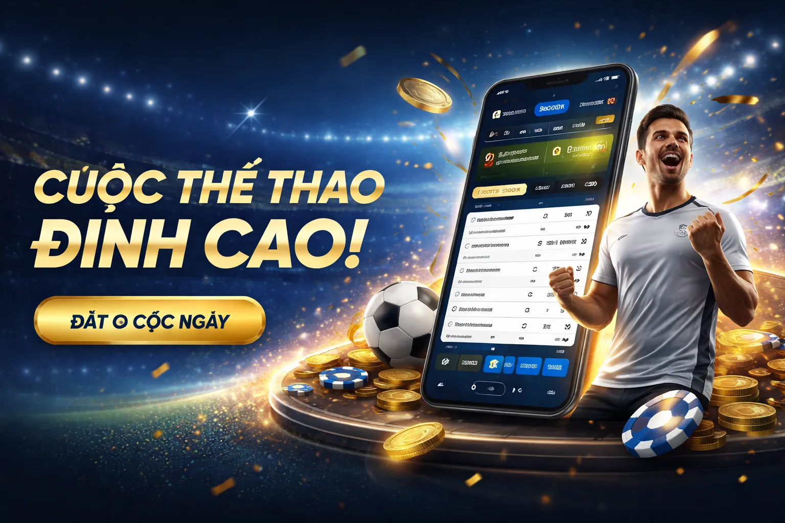 Sân vận động sôi động với cá cược thể thao cmm88